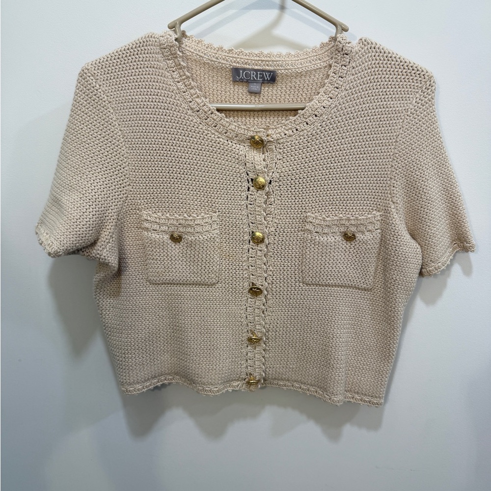 J. Crew Cream Knit Sweater - Picture 2 of 7
